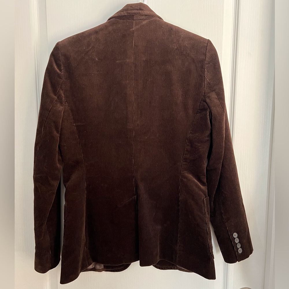 NWT POLO RALPH LAUREN CORDUROY BUTTON BLAZER JACKET DARK BEECH BROWN SIZE 6 - Picture 3 of 15